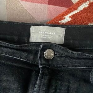Everlane black way high wide leg jeans size 31